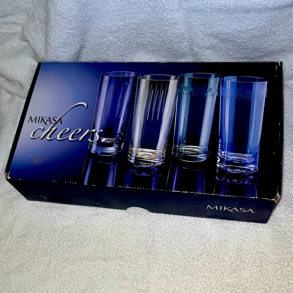 Mikasa Cheers Pastel Highball Glasses